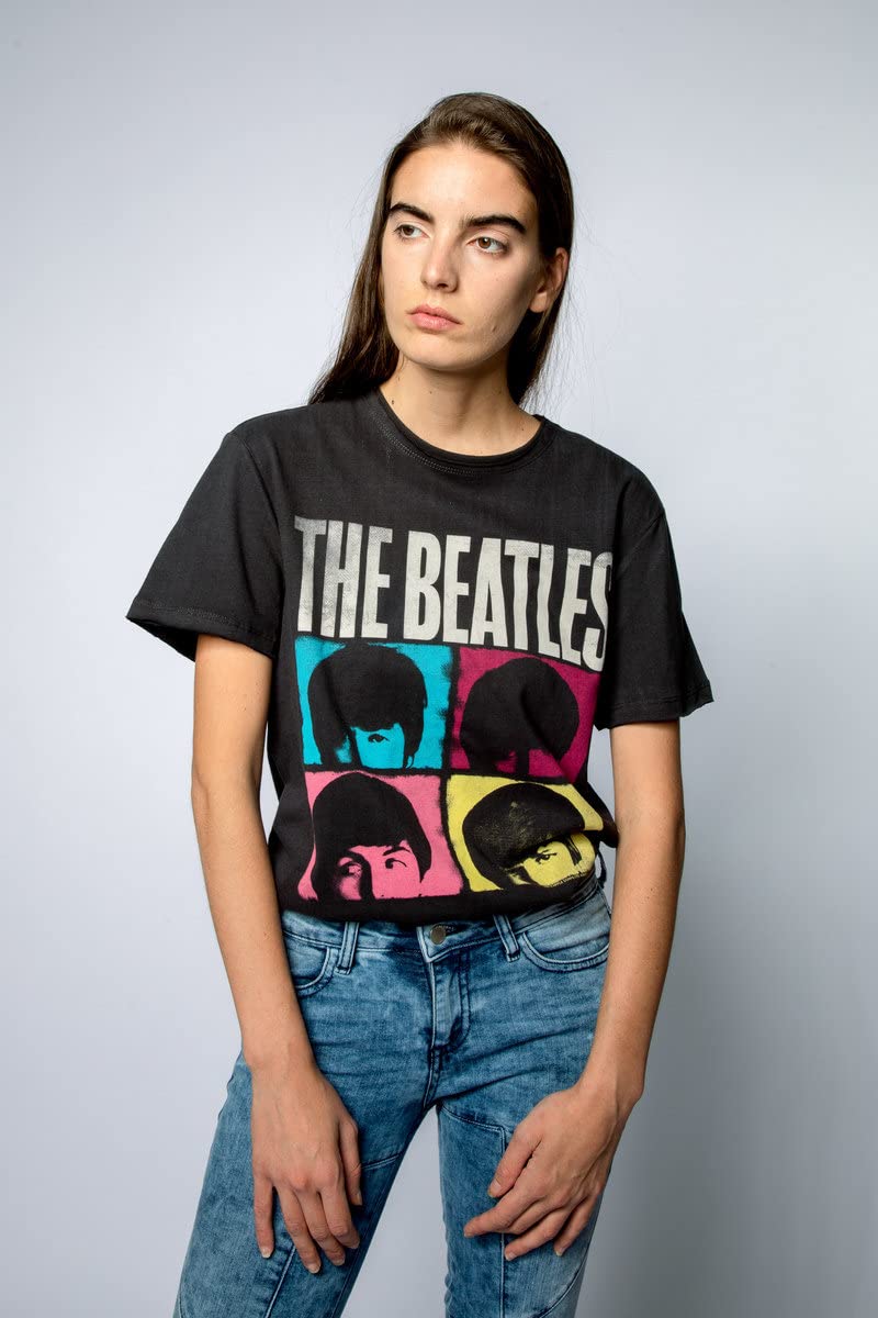 amplified-beatles-hard-days-night-t-shirt-grau image 3