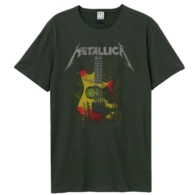 amplified-metallica-frankenstein-guitar-t-shirt-l-grau image 1