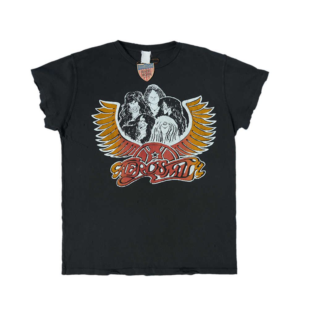 aerosmith-madeworn-drawing-t-shirt-baumwolle-unisex image 1