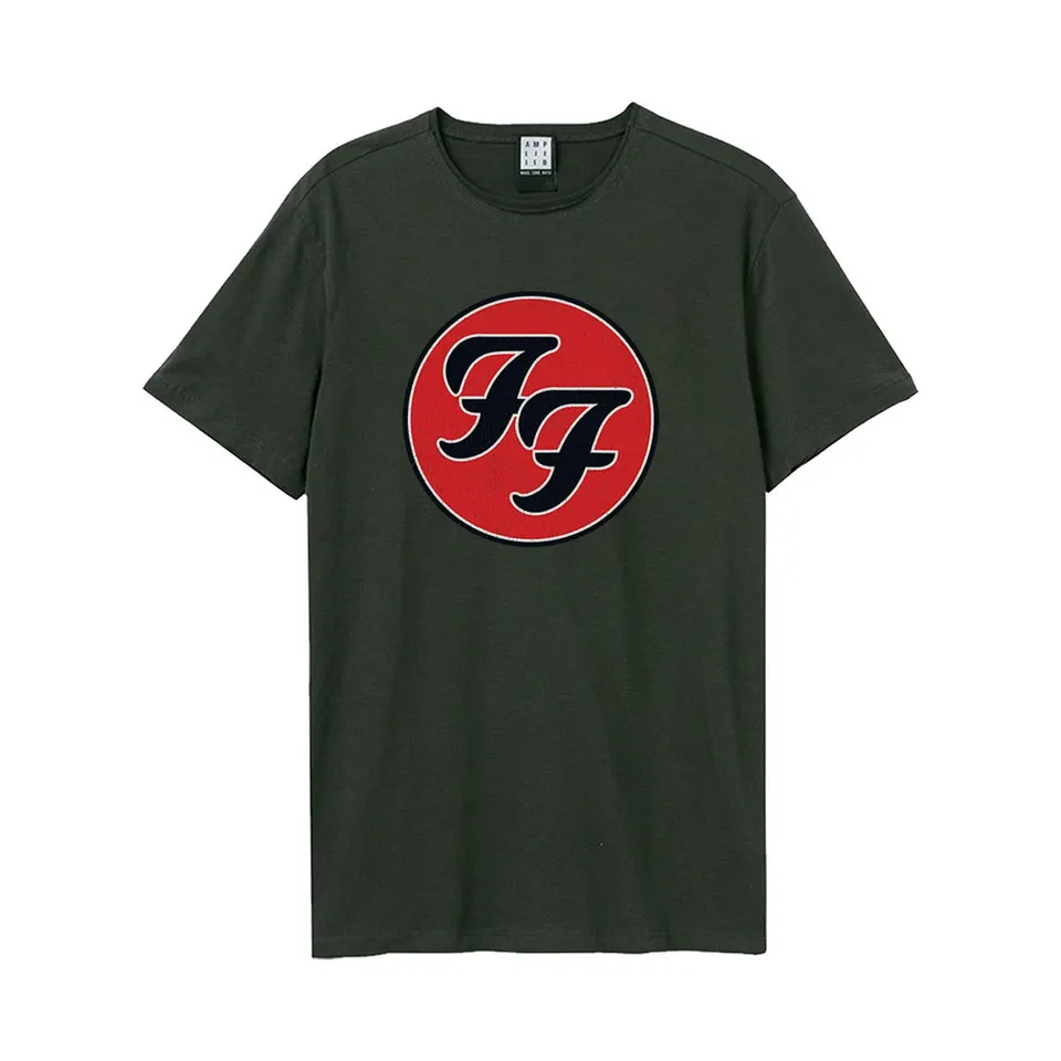 amplified-double-logo-t-shirt-foo-fighters-dunkelgrau-baumwolle image 1