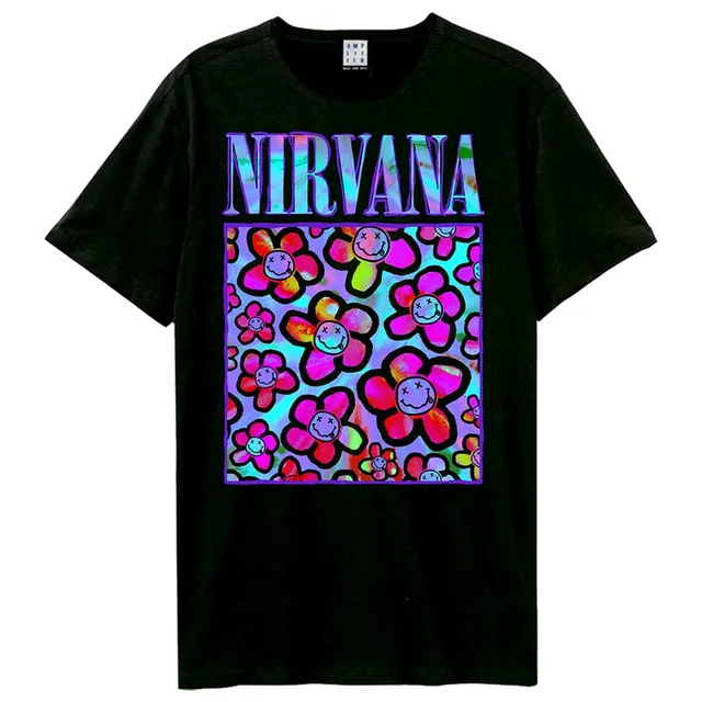 amplified-nirvana-neoflowers-band-t-shirt-m-vintage-look image 1
