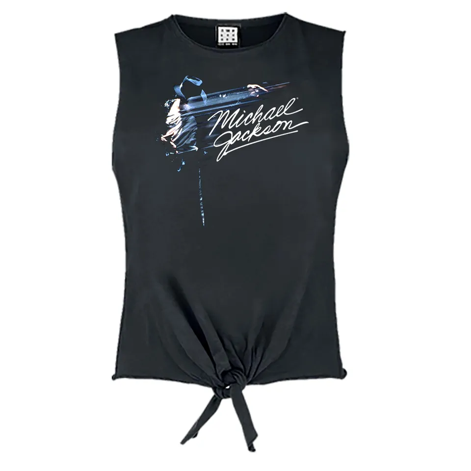 amplified-michael-jackson-top-damen-rmellos-zum-binden image 1