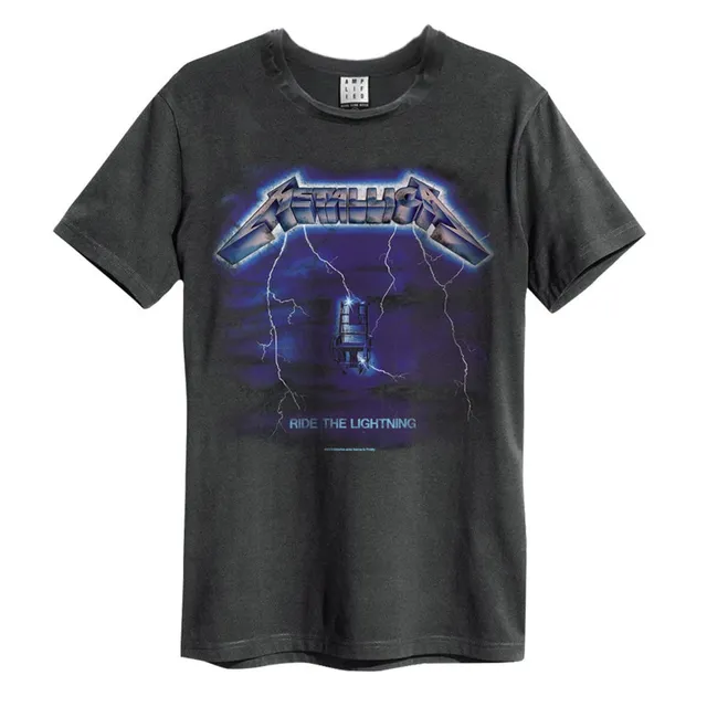 amplified-metallica-ride-the-lightning-band-t-shirt-herren-vintage image 1