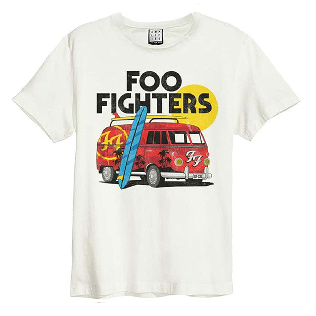 amplified-foo-fighters-camper-van-t-shirt-s-creme-baumwolle image 6