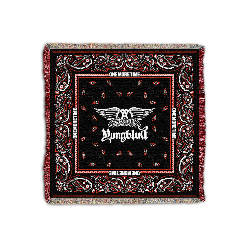 aerosmith-one-more-time-woven-blanket-decke-50x50 image 1