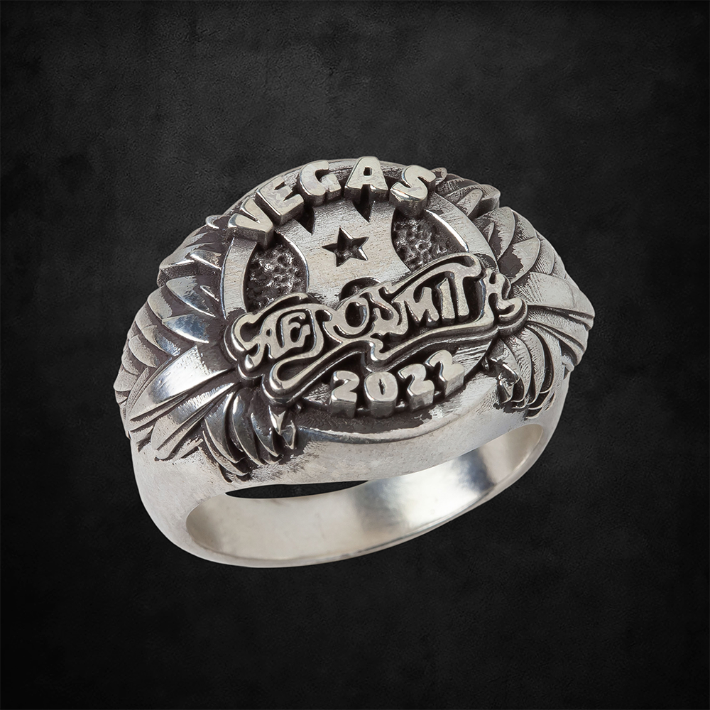 aerosmith-x-distefano-50th-anniversary-signet-ring-silber-vegas image 1