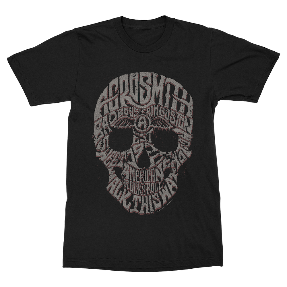 aerosmith-forever-t-shirt-schwarz-skull-unisex image 1