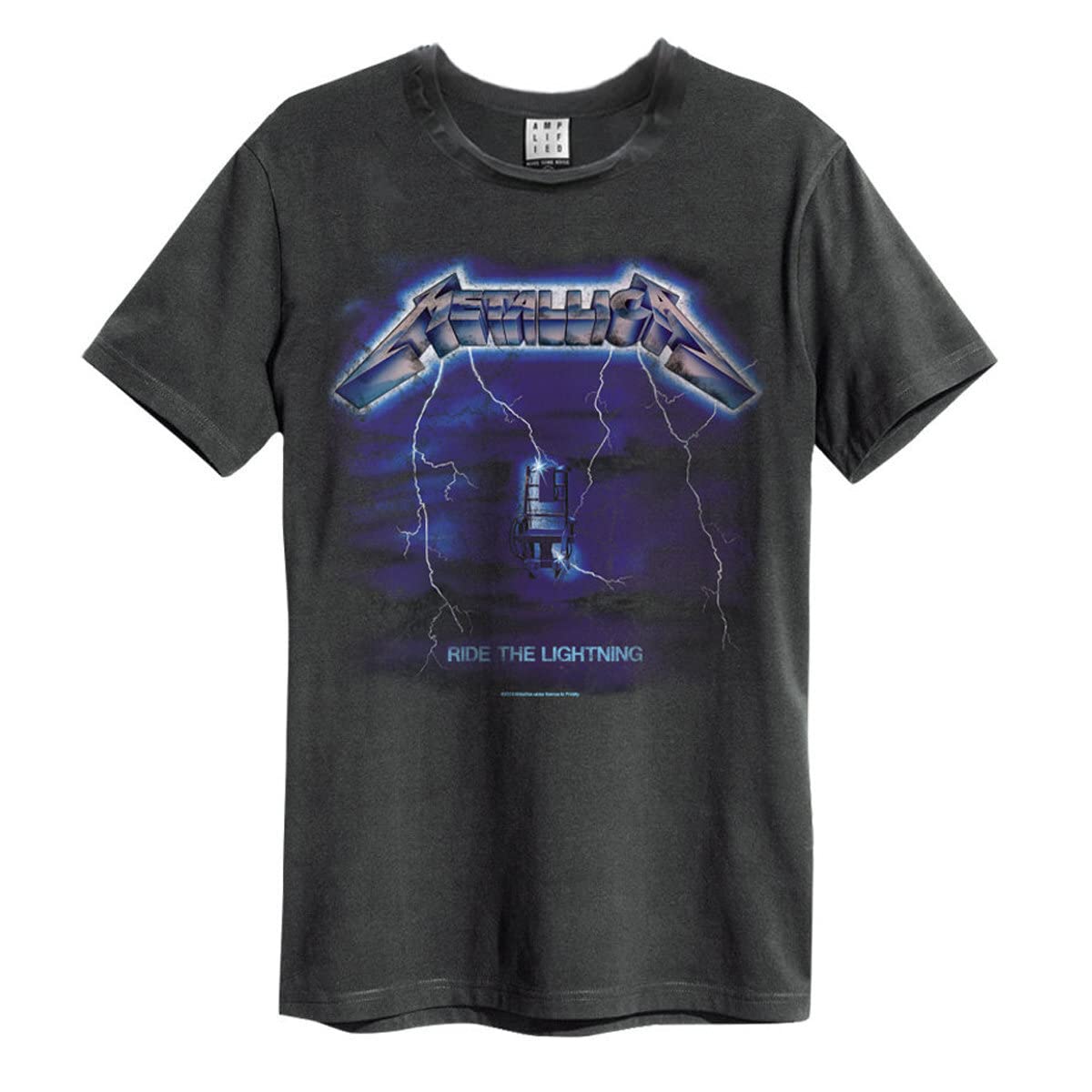 amplified-metallica-ride-the-lightning-band-t-shirt-herren-vintage image 1
