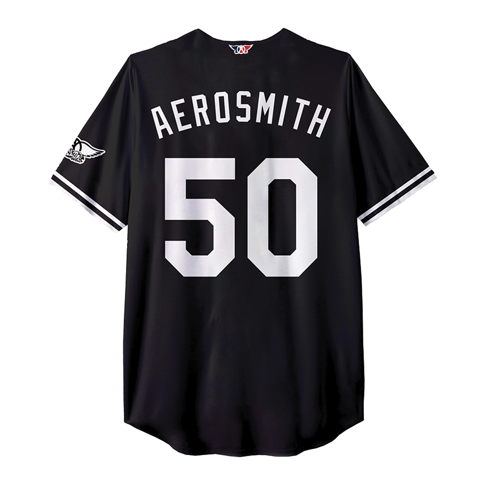 aerosmith-50-years-baseball-jersey-trikot-schwarz-gr-e-l image 2