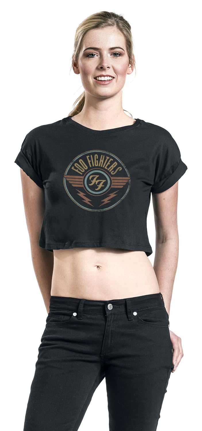 amplified-foo-fighters-air-t-shirt-damen-charcoal-s image 2