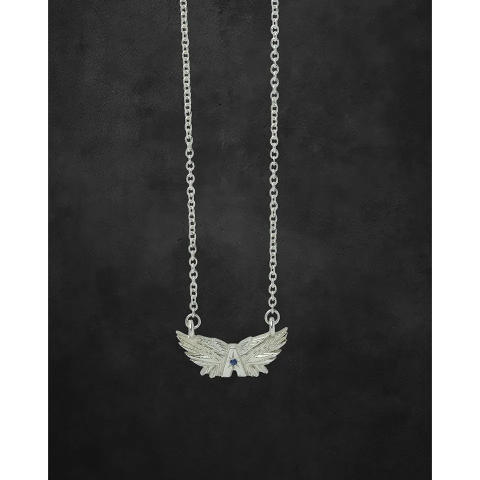 aerosmith-x-distefano-deuces-wings-kette-silber-saphir image 1