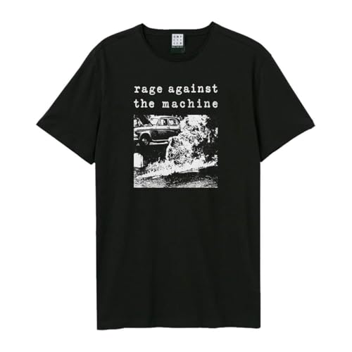 amplified-rage-against-the-machine-monk-fire-shirt-l-schwarz image 2