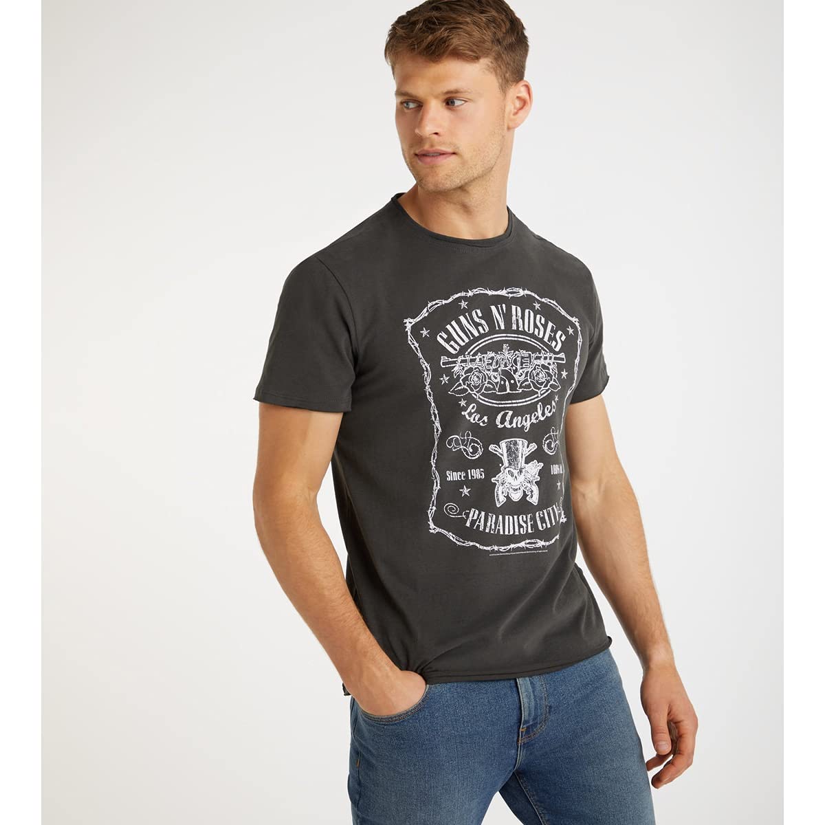 amplified-guns-n-roses-paradise-city-t-shirt-herren-grau-s image 3
