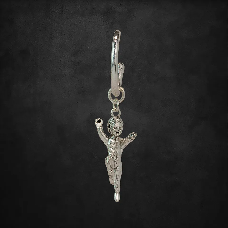 aerosmith-x-distefano-babyface-hoop-ohrring-silber-single image 1