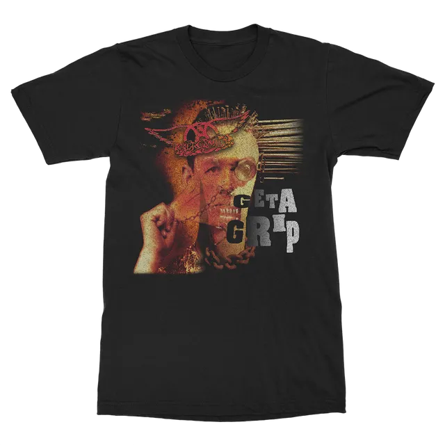 aerosmith-apparel-grip-t-shirt-schwarz-unisex-baumwolle image 1