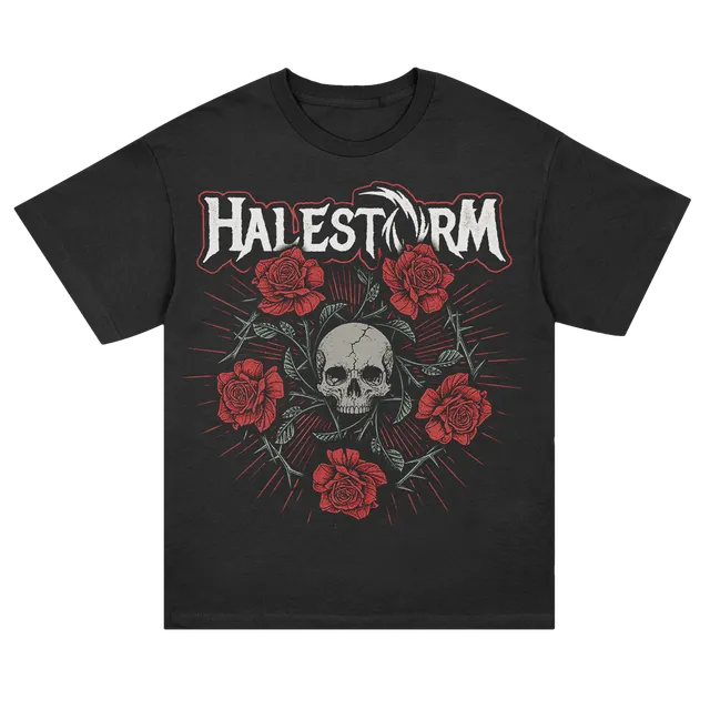 halestorm-penta-rose-t-shirt-schwarz-baumwolle image 1