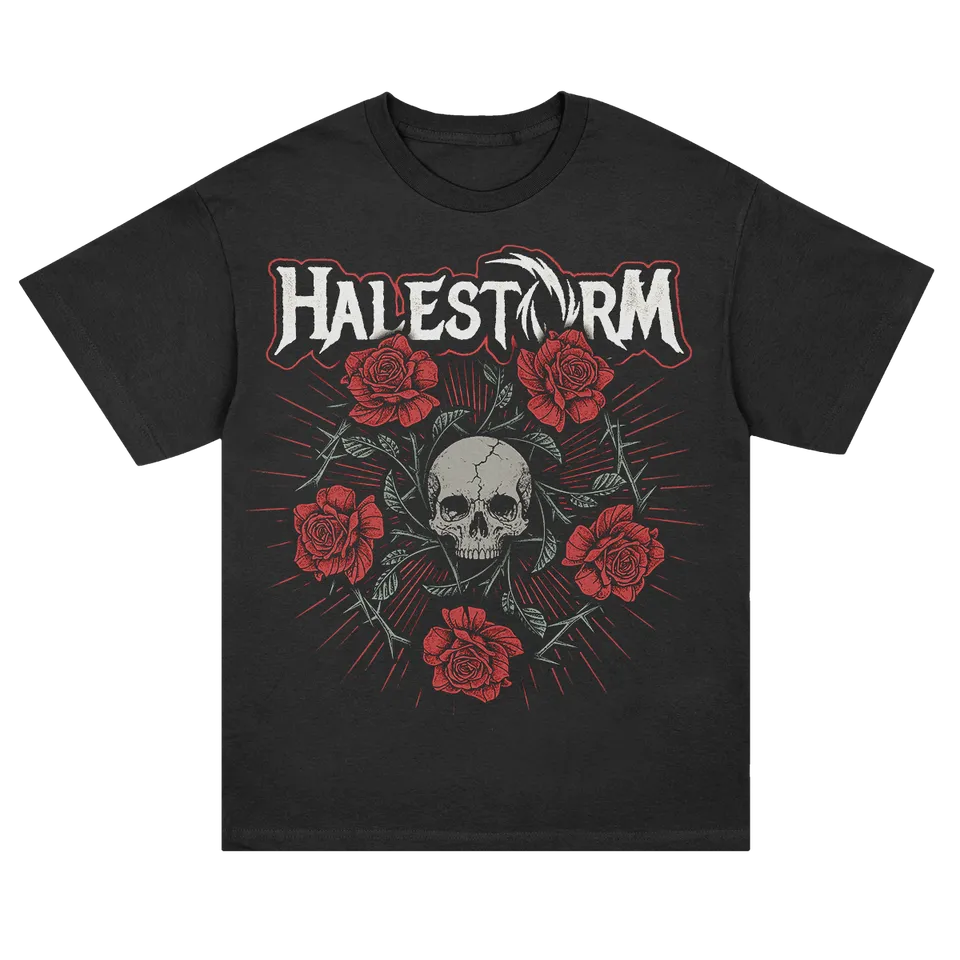 halestorm-penta-rose-t-shirt-schwarz-baumwolle image 1