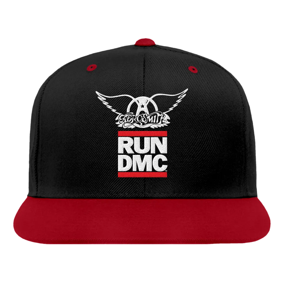 aerosmith-x-run-dmc-snapback-walk-this-way-schwarz-rot image 1