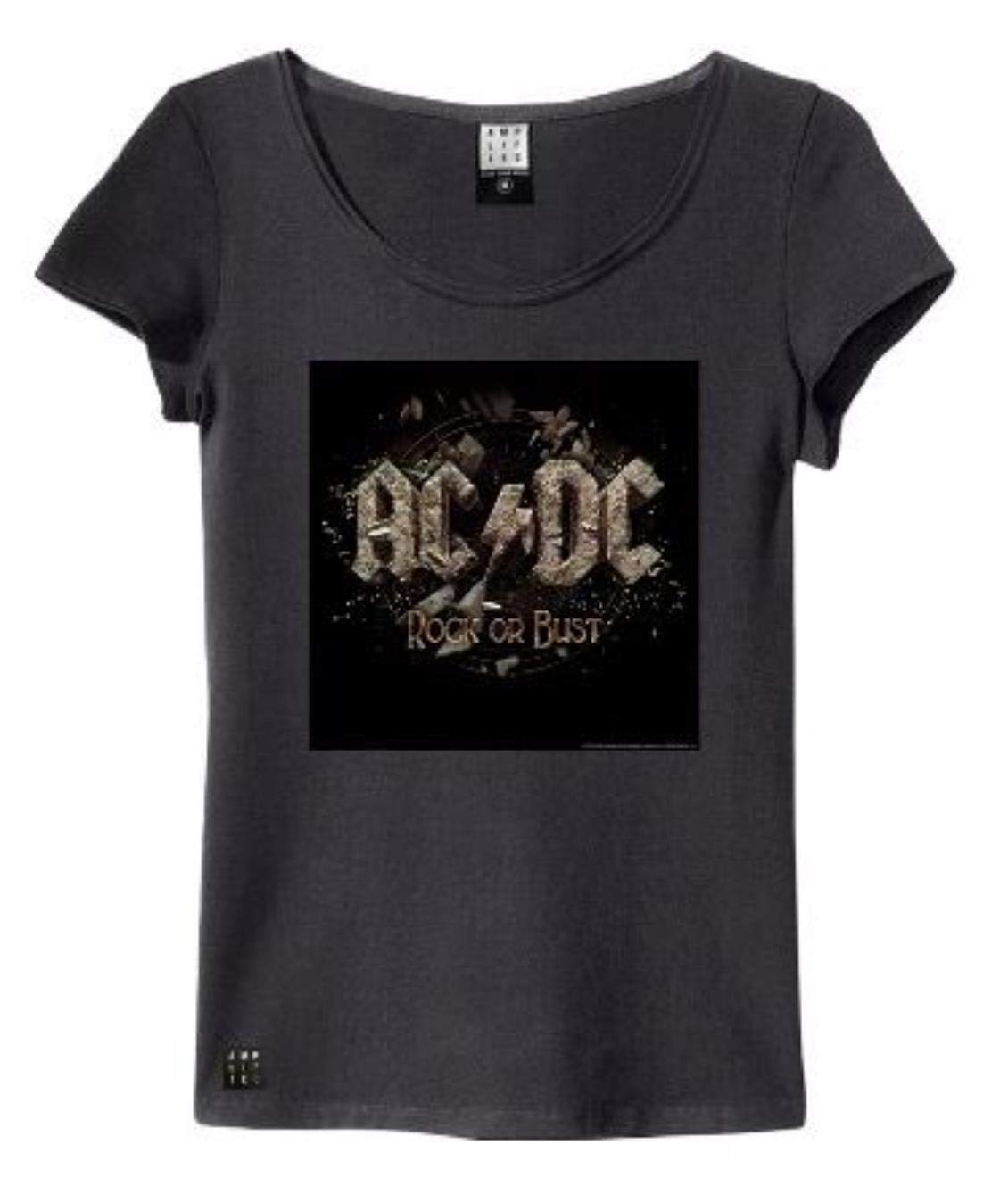 amplified-ac-dc-rock-or-bust-cover-t-shirt-damen image 1