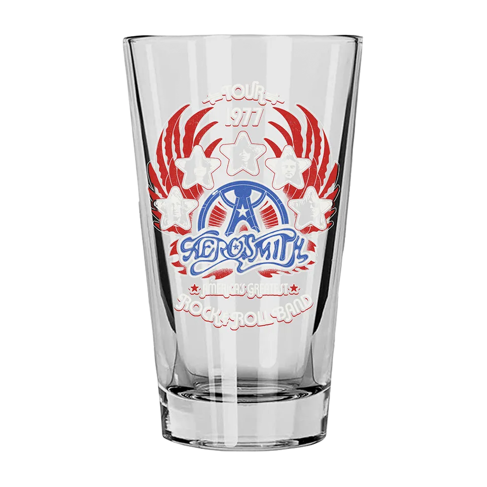 aerosmith-america-s-greatest-pint-glas-band-logo image 1