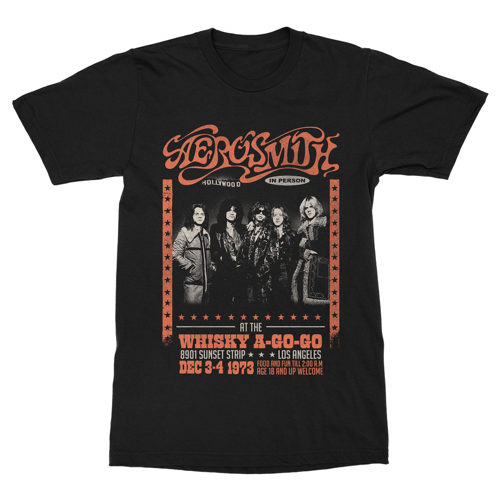 aerosmith-whisky-a-go-go-t-shirt-schwarz-unisex image 1
