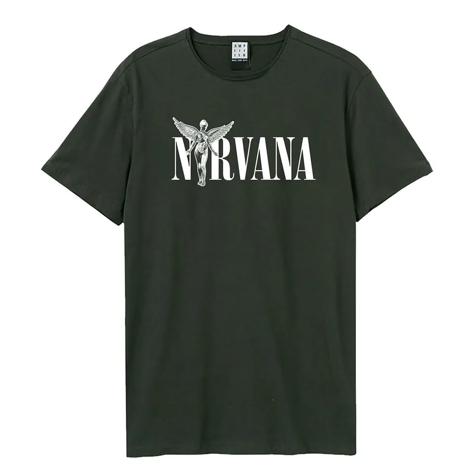 amplified-nirvana-in-utero-band-t-shirt-l-schwarz-baumwolle image 1