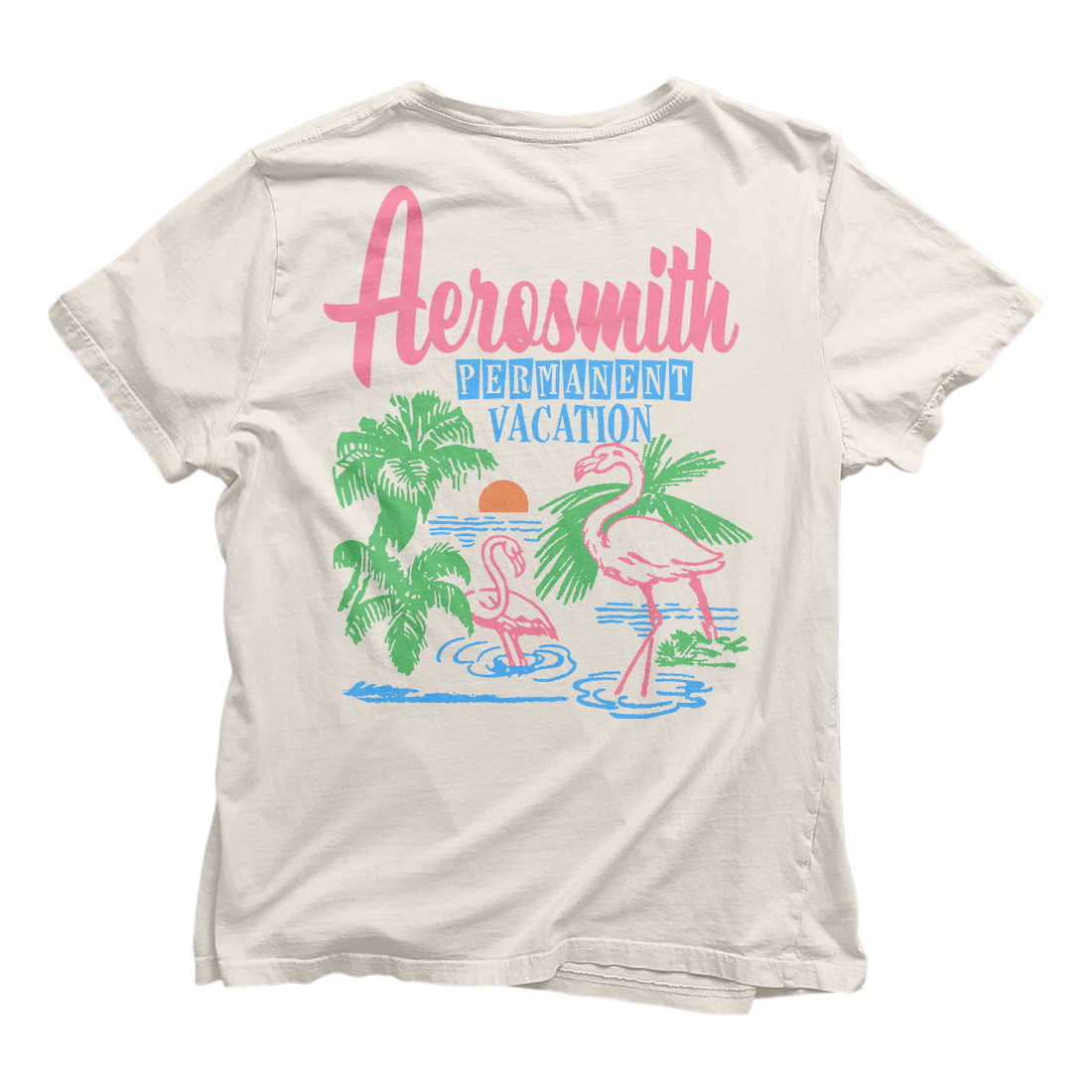 aerosmith-permanent-vacay-flamingo-t-shirt-wei-gr-l image 1