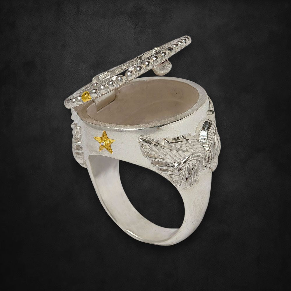 aerosmith-x-distefano-get-your-wings-ring-silberring image 3