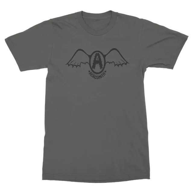 aerosmith-black-batwing-t-shirt-grau-unisex image 1