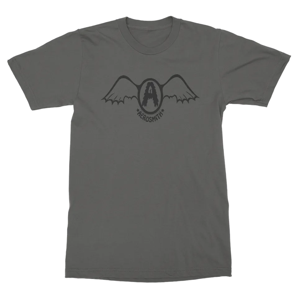 aerosmith-black-batwing-t-shirt-grau-unisex image 1