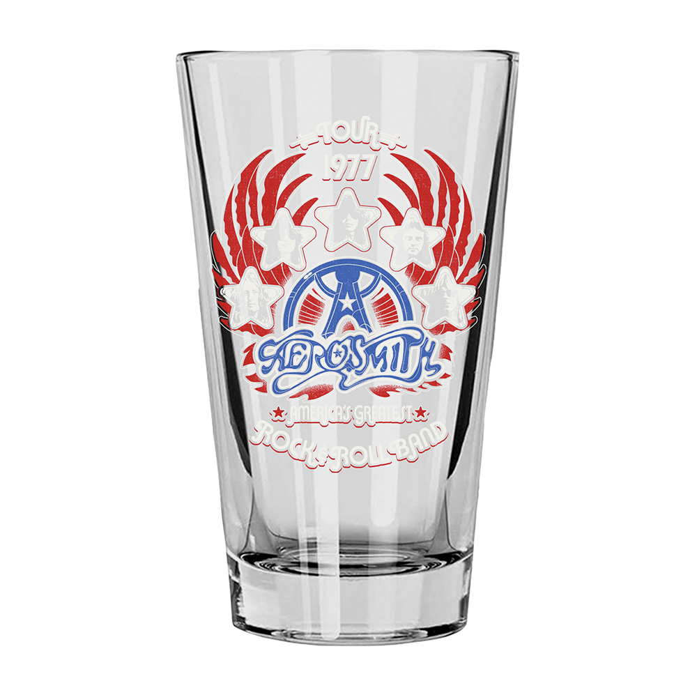 aerosmith-america-s-greatest-pint-glas-band-logo image 1