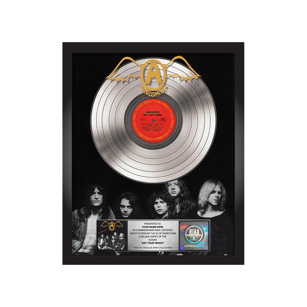 aerosmith-get-your-wings-platin-award-platte-personalisiert image 1