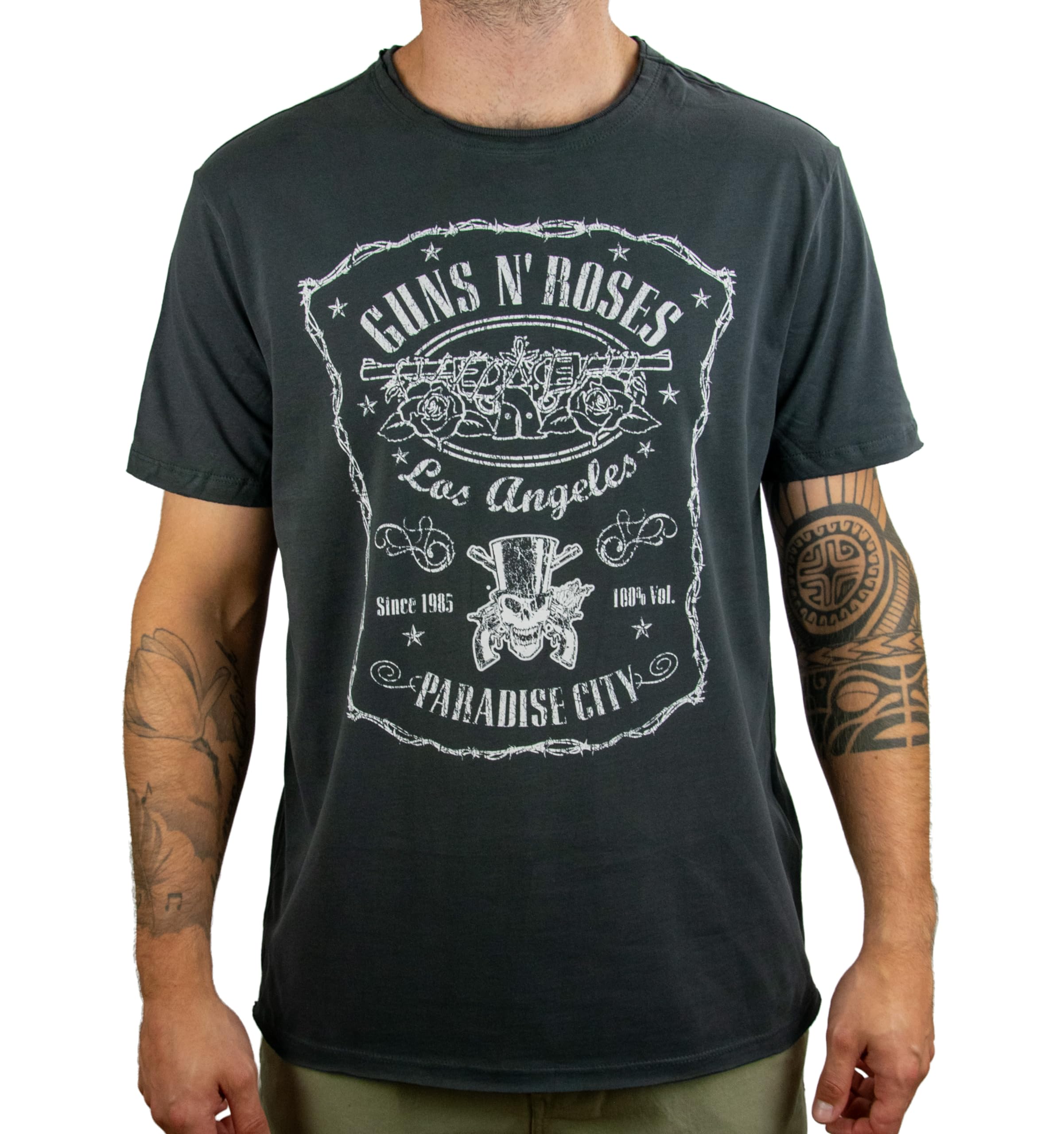 amplified-guns-n-roses-paradise-city-t-shirt-herren-grau-s image 1