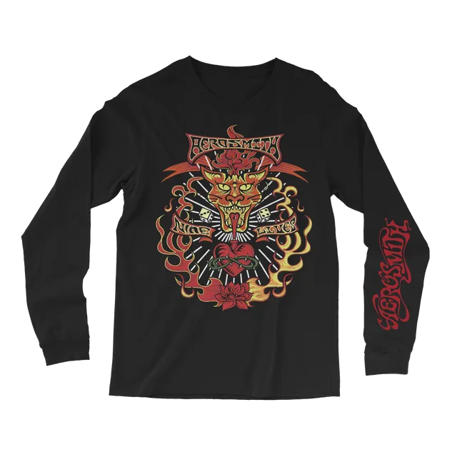 aerosmith-nine-lives-longsleeve-langarmshirt-schwarz image 1