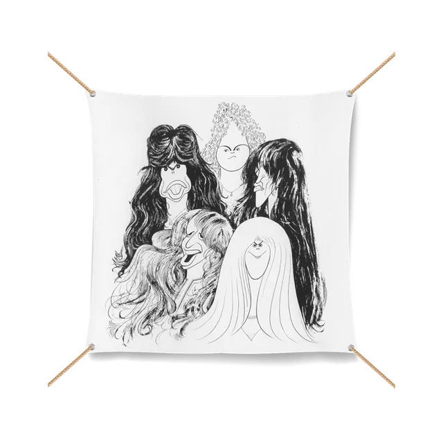 aerosmith-draw-the-line-wandflagge-61x61-cm-polyester image 1