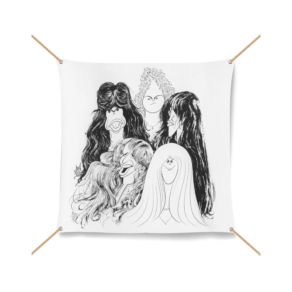 aerosmith-draw-the-line-wandflagge-61x61-cm-polyester image 1