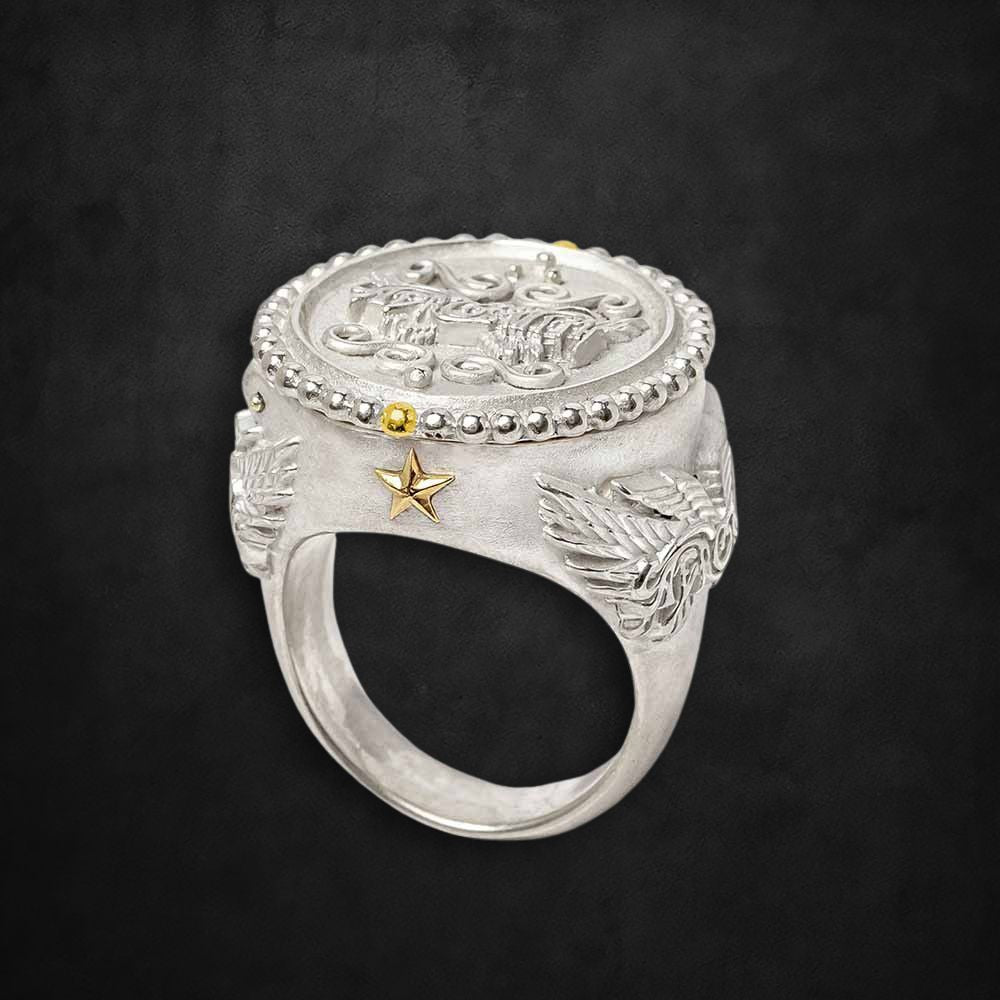 aerosmith-x-distefano-get-your-wings-ring-silberring image 2