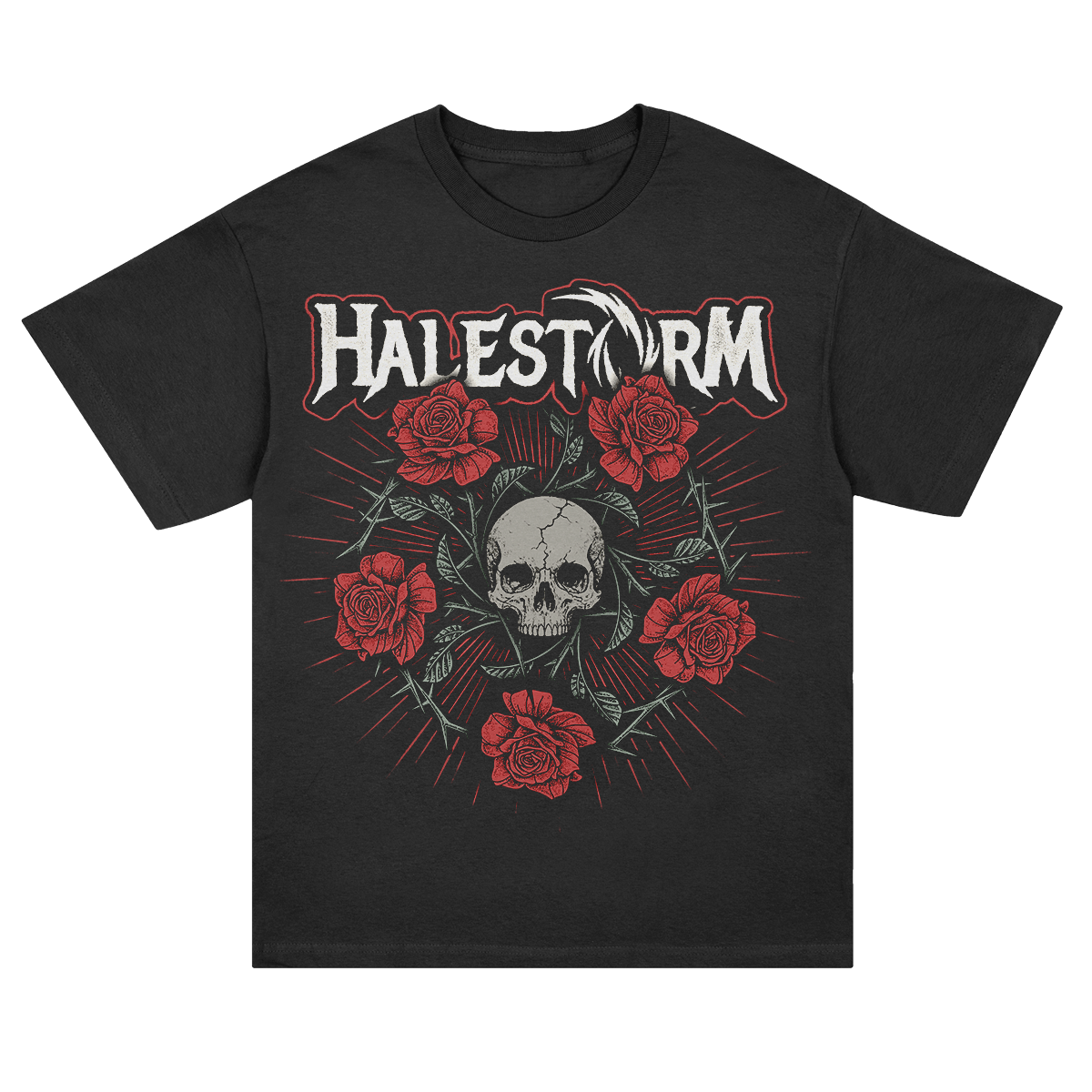 halestorm-penta-rose-t-shirt-schwarz-baumwolle image 1