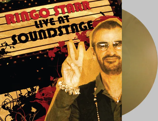 friday-music-pop-ringo-starr-live-at-soundstage-lp-gold-metallic image 1