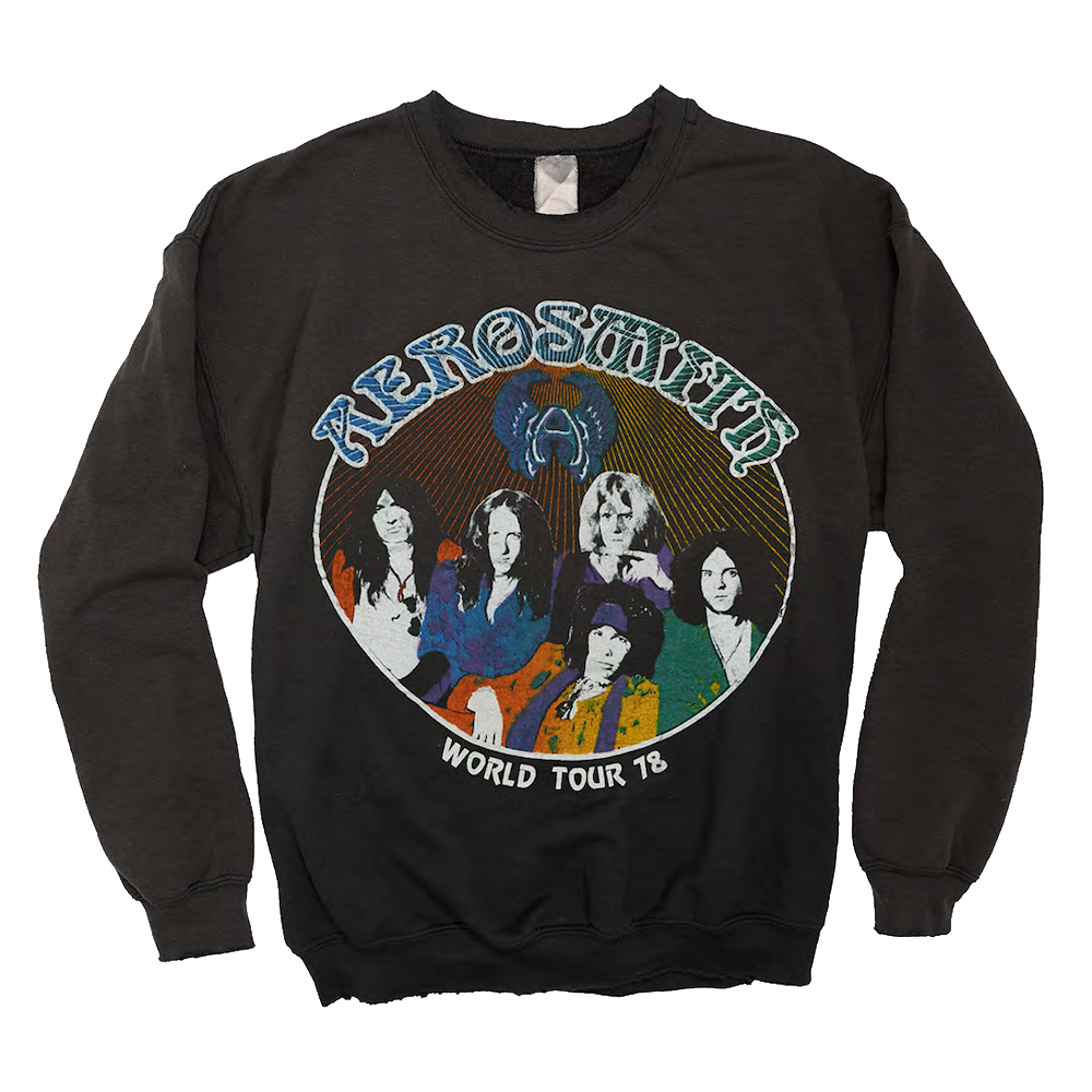 aerosmith-madeworn-world-tour-78-crewneck-pullover-baumwolle image 1