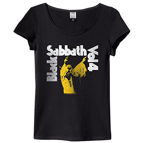 amplified-black-sabbath-vol-4-t-shirt-damen-schwarz-m image 4