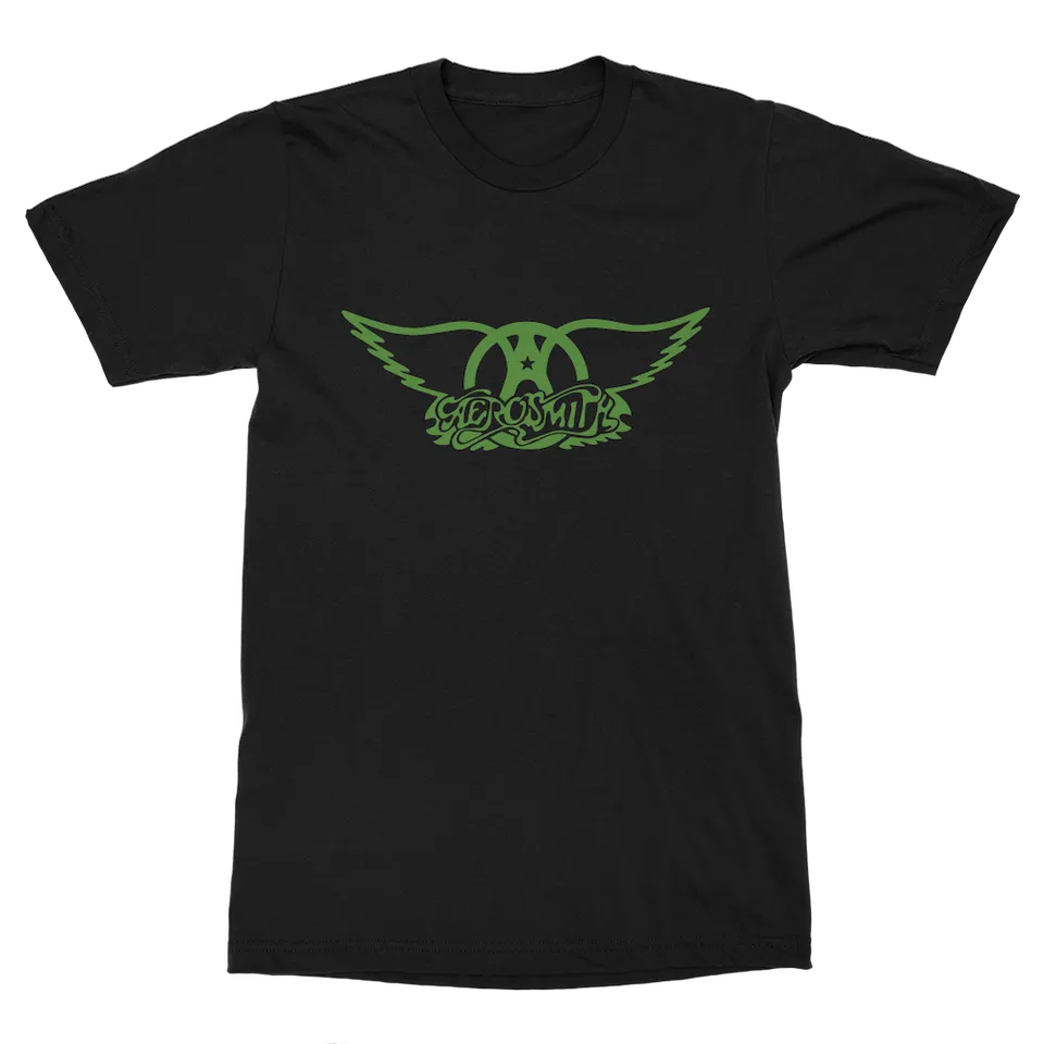 aerosmith-green-wings-t-shirt-schwarz-unisex image 1