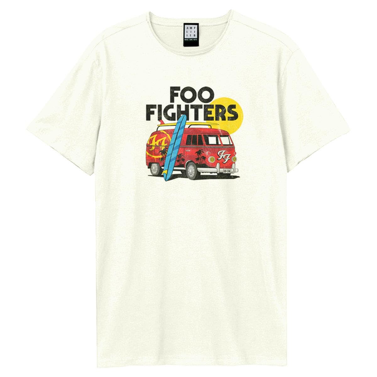 amplified-foo-fighters-camper-van-t-shirt-s-creme-baumwolle image 1