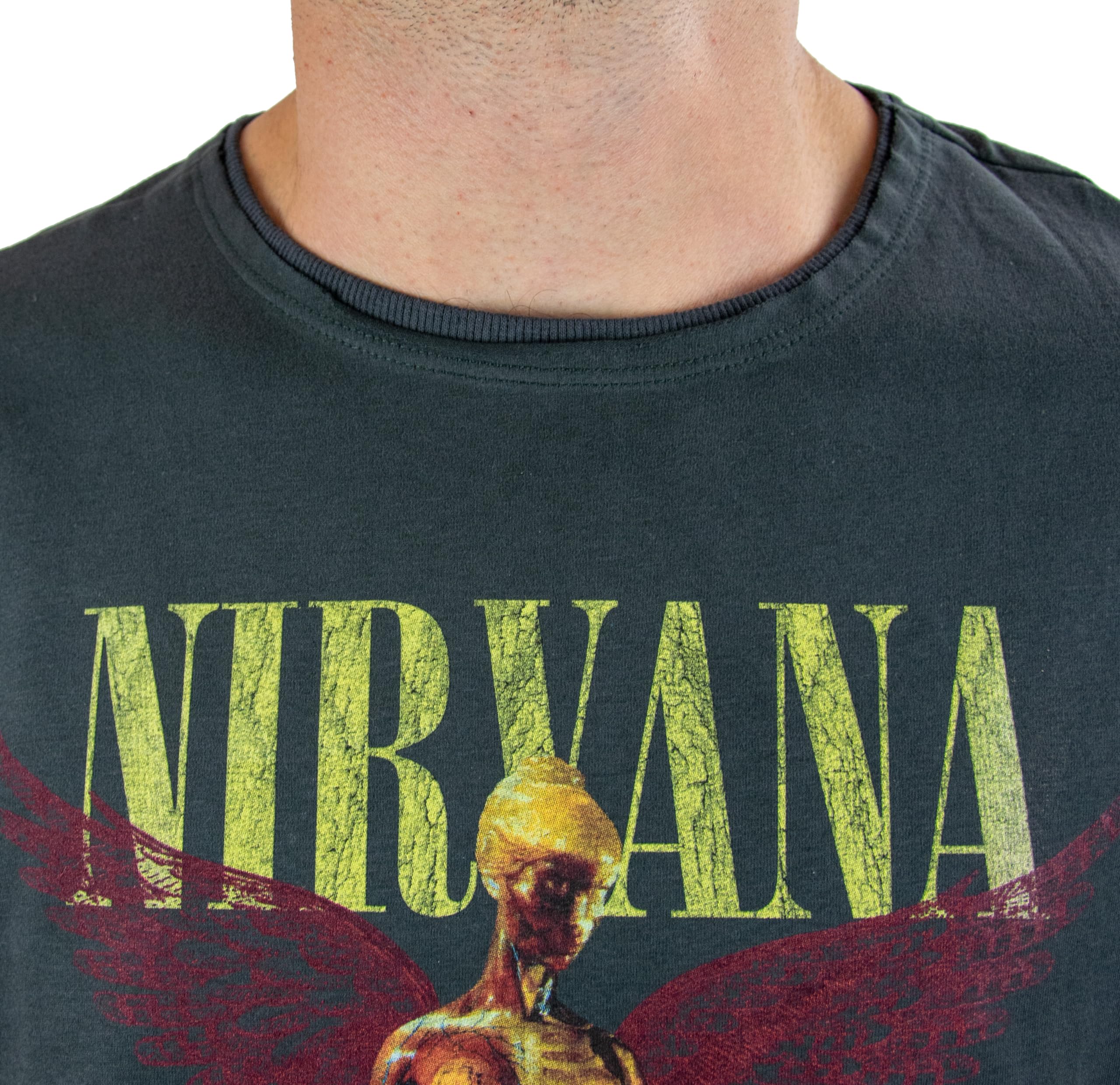 amplified-nirvana-in-utero-colour-t-shirt-l-anthrazit-vintage image 2