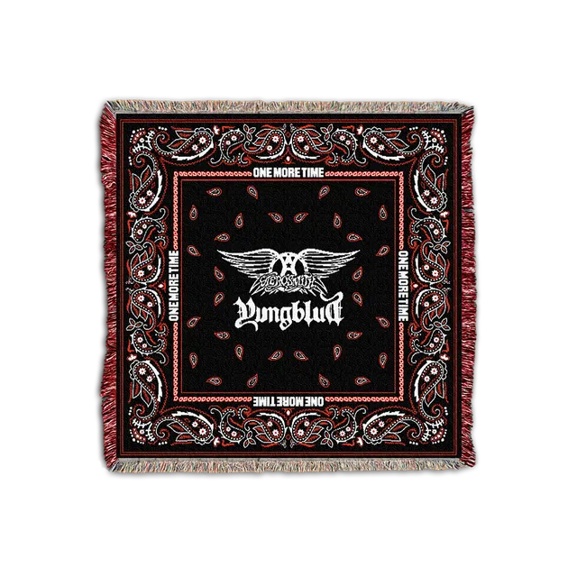 aerosmith-one-more-time-woven-blanket-decke-50x50 image 1