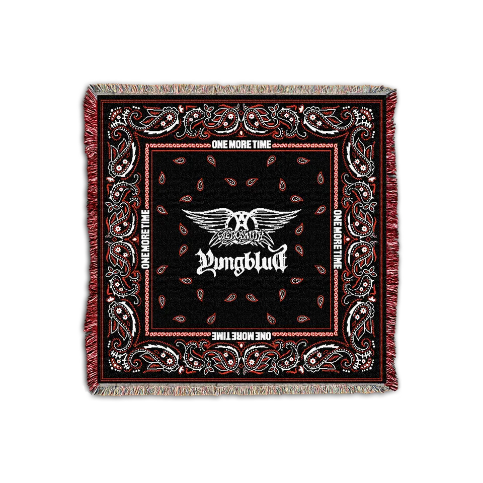aerosmith-one-more-time-woven-blanket-decke-50x50 image 1
