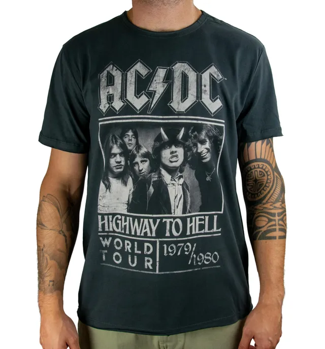 amplified-ac-dc-highway-to-hell-t-shirt-herren-dunkelgrau-poster image 1