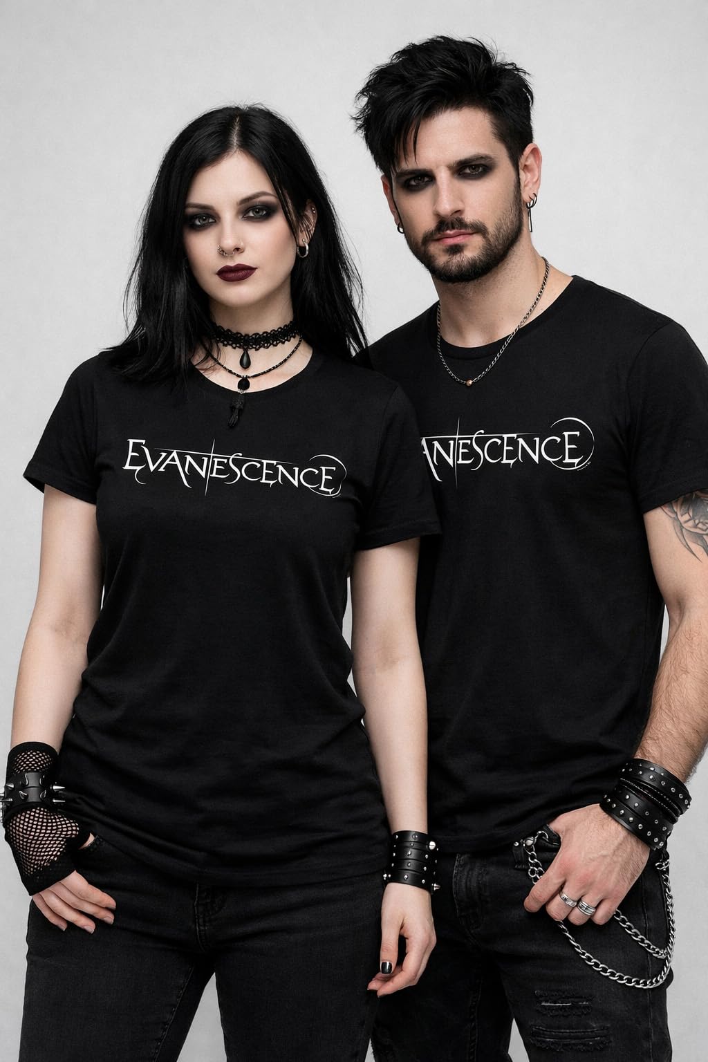 amplified-evanescence-band-t-shirt-dunkelgrau-l-retro image 2