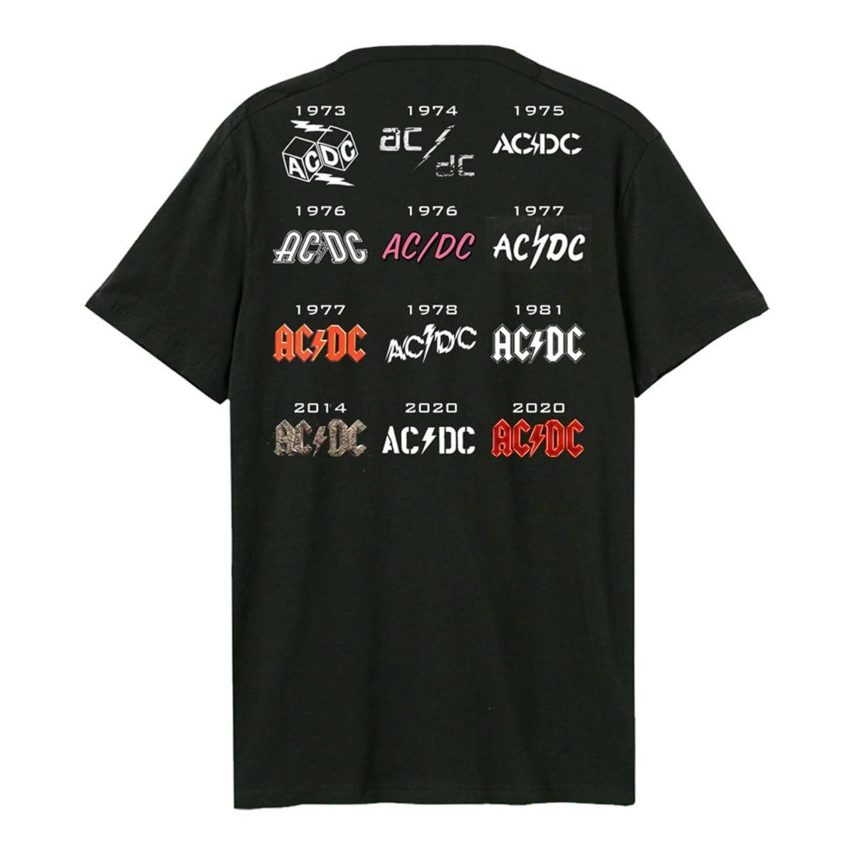 amplified-50-jahre-ac-dc-band-t-shirt-schwarz-vintage image 3