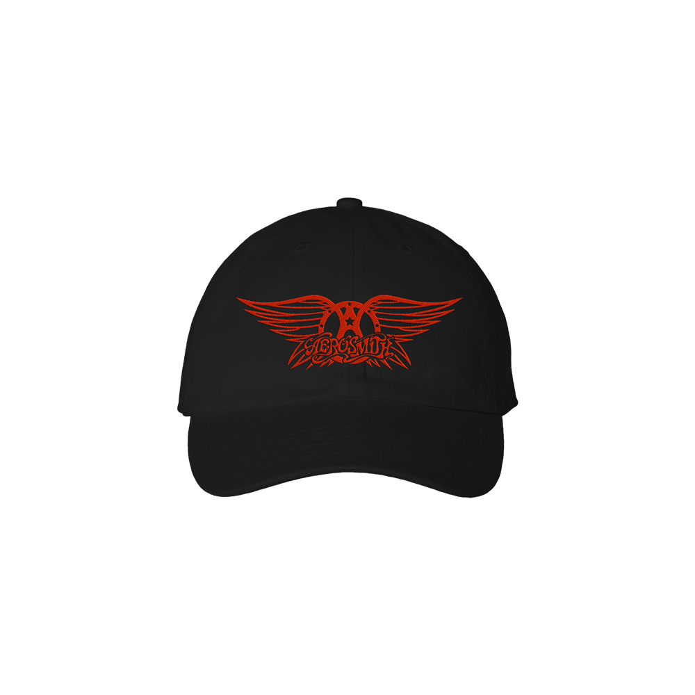 aerosmith-peace-out-dad-hat-basecap-schwarz-bestickt image 1